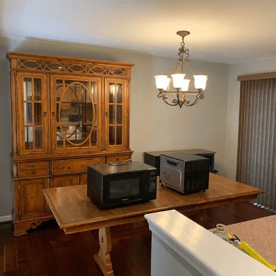 Dining room interior painting